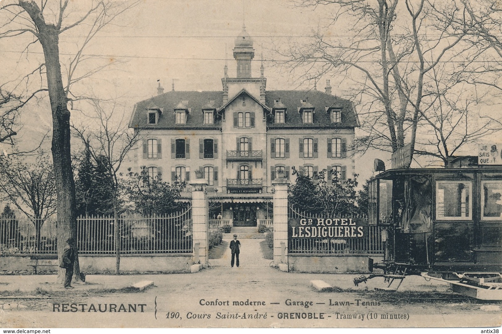 H145 - 38 - GRENOBLE - Grand Hôtel Lesdiguières - Cours Saint-André - Tramway - Grenoble