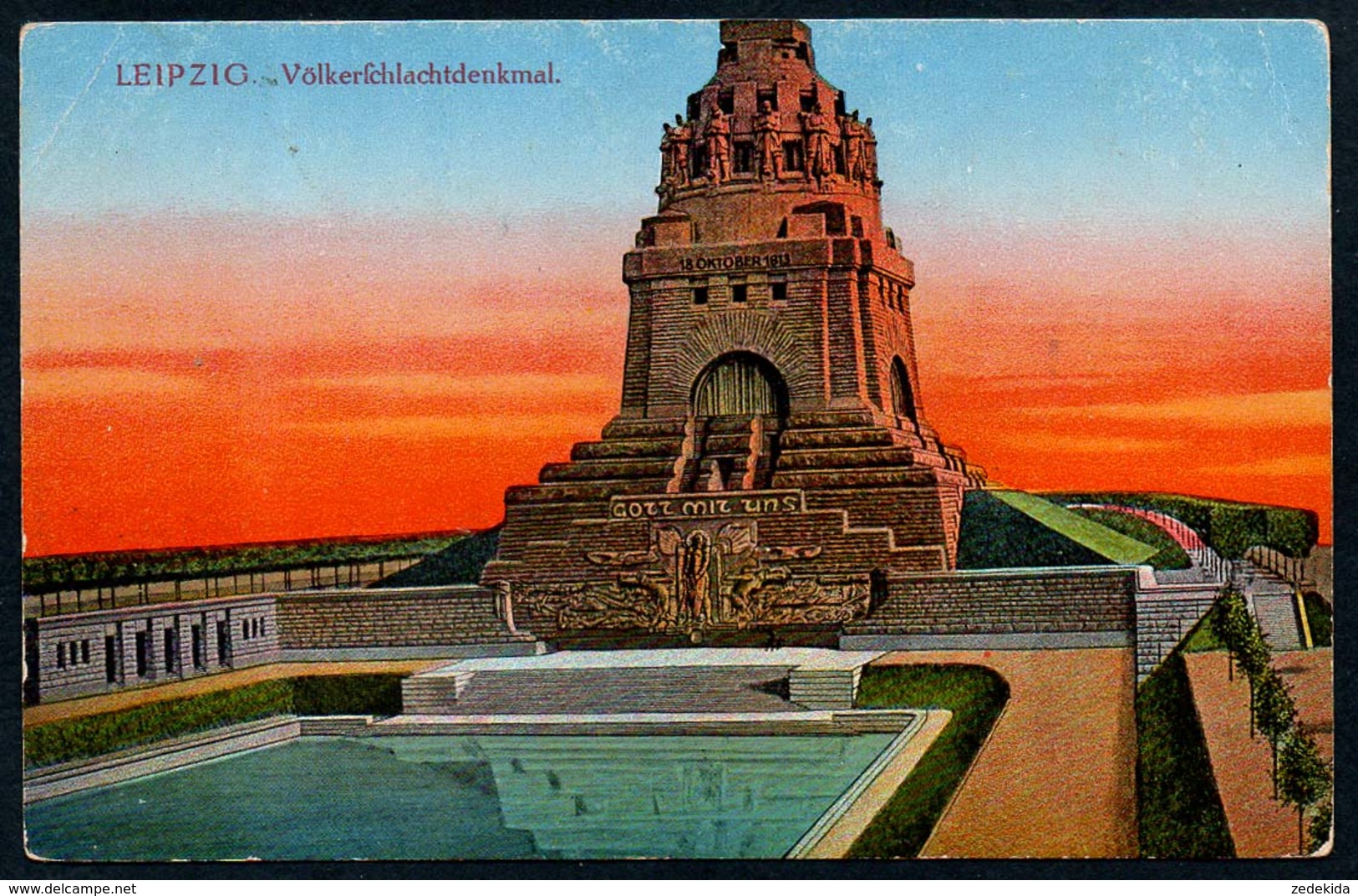 B4774 - Völkerschlachtdenkmal Denkmal - Leipzig - Louis Glaser - Offizielle Denkmal Karte - Monuments
