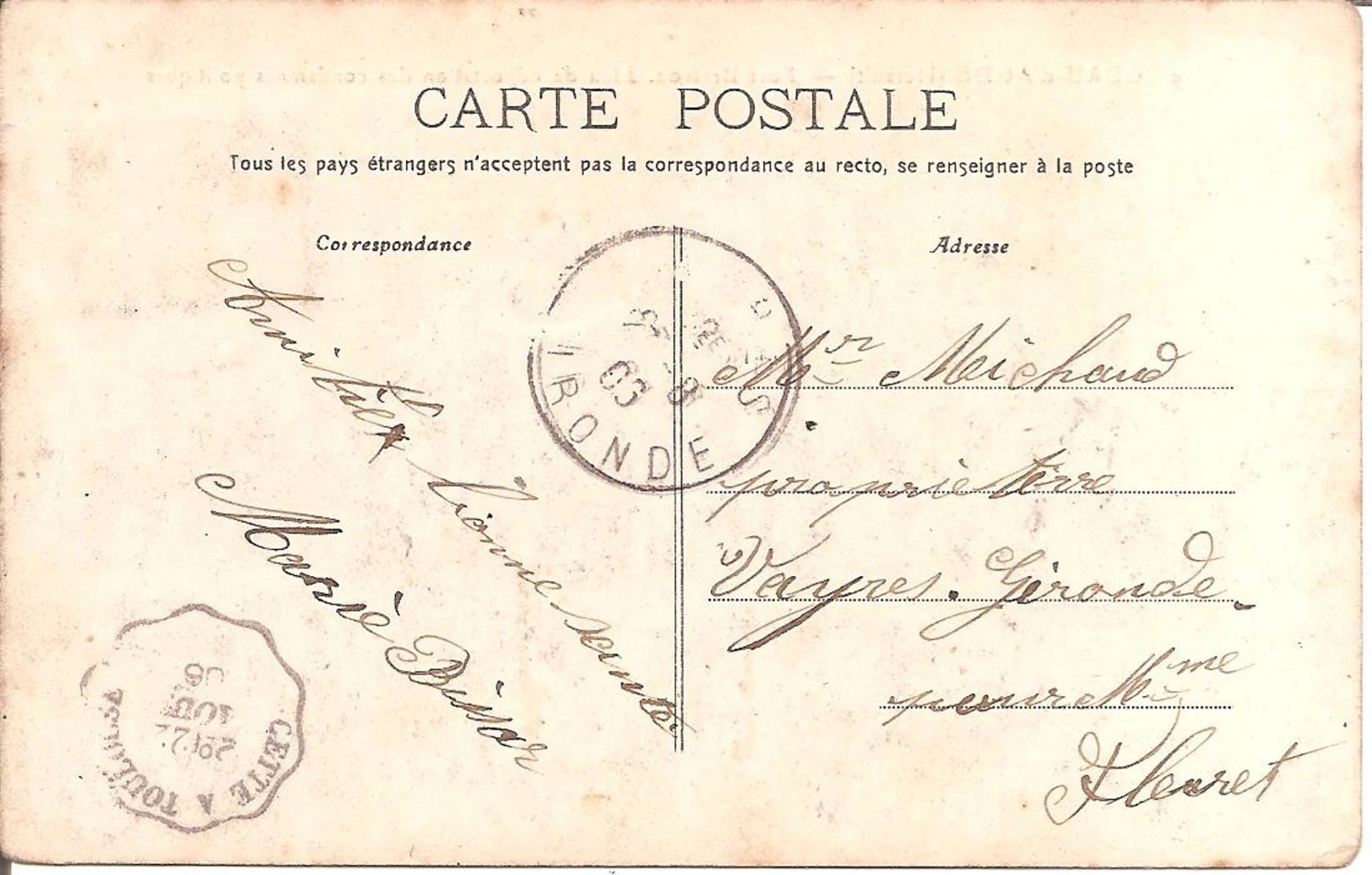 GRAU-D'AGDE (34) Fort Brescou - Lieu De Déportation Des Condamnés Politiques En 1906 (Carte Pas Courante) - Autres & Non Classés