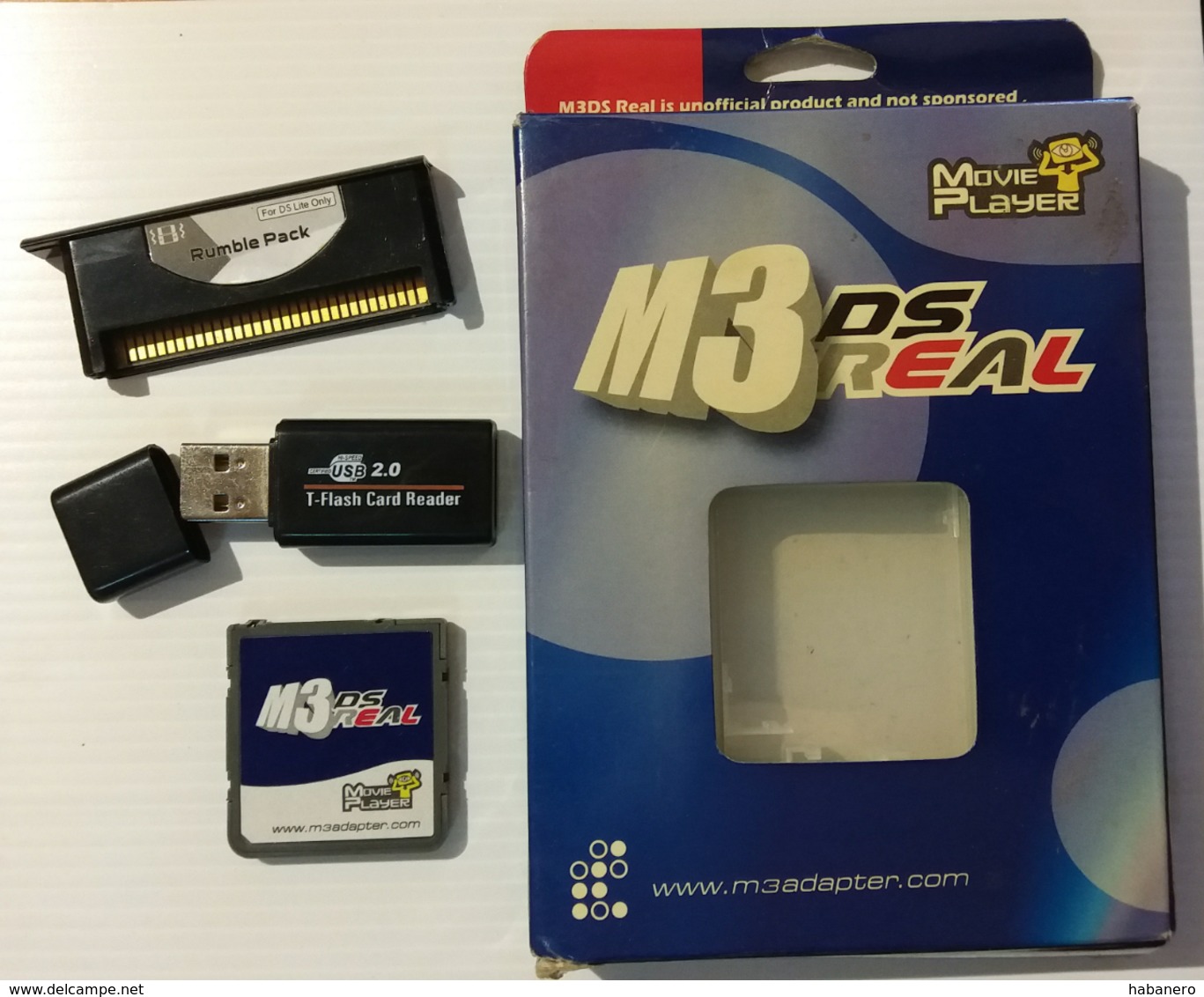 COLLECTORS ITEM - M3 DS REAL WITH RUMBLE PACK FOR NDS/NDSL/NDSi/NDSi XL - NEVER USED IN RETAIL PACKING - Toebehoren