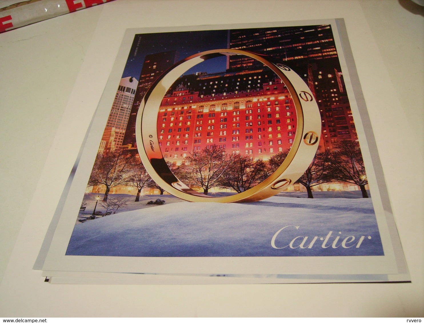 PUBLICITE MAGASIN CARTIER 2016 - Sonstige & Ohne Zuordnung