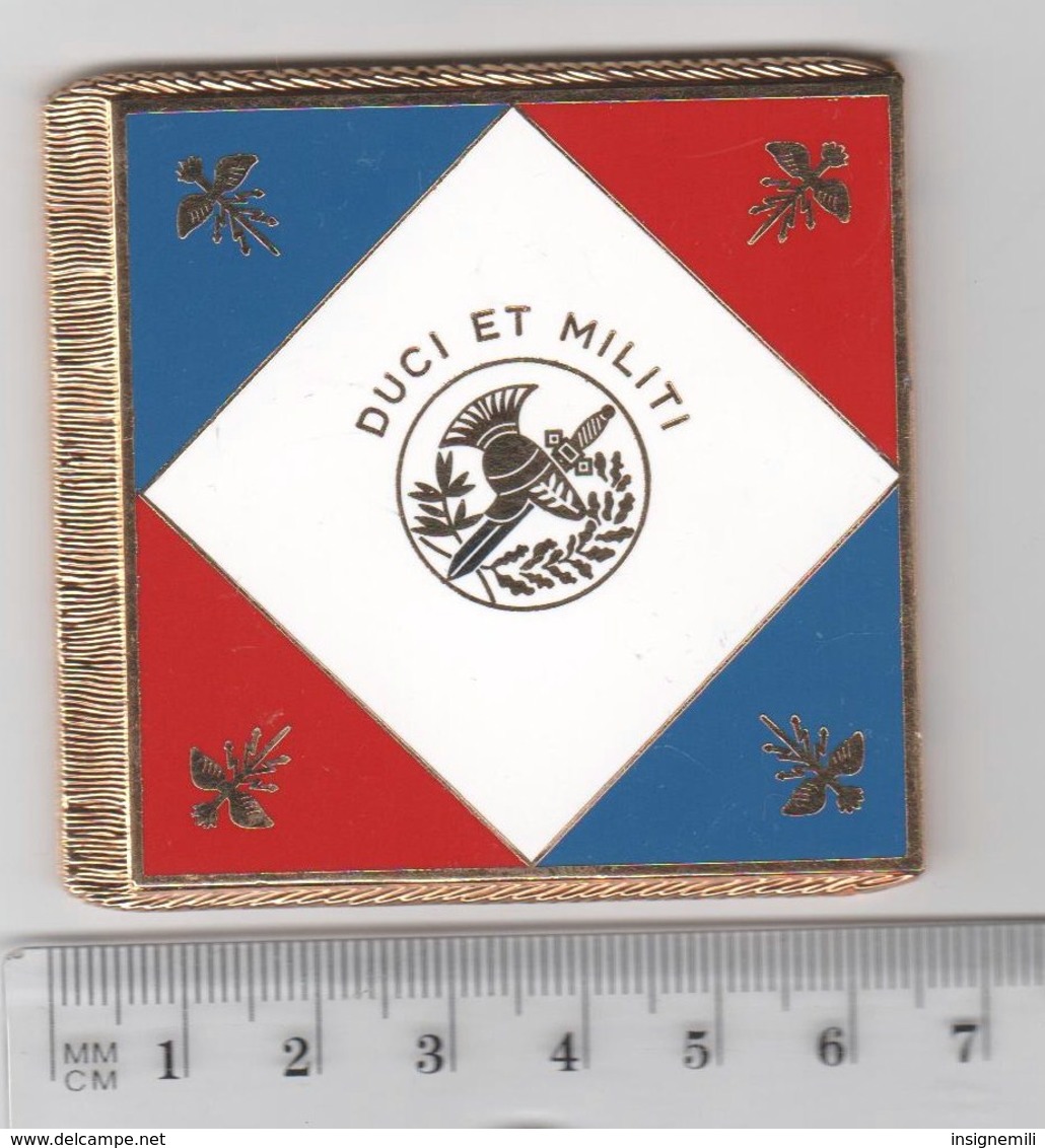 DRAPEAU ECOLE D' ETAT MAJOR  En Métal Doré - Drapeaux