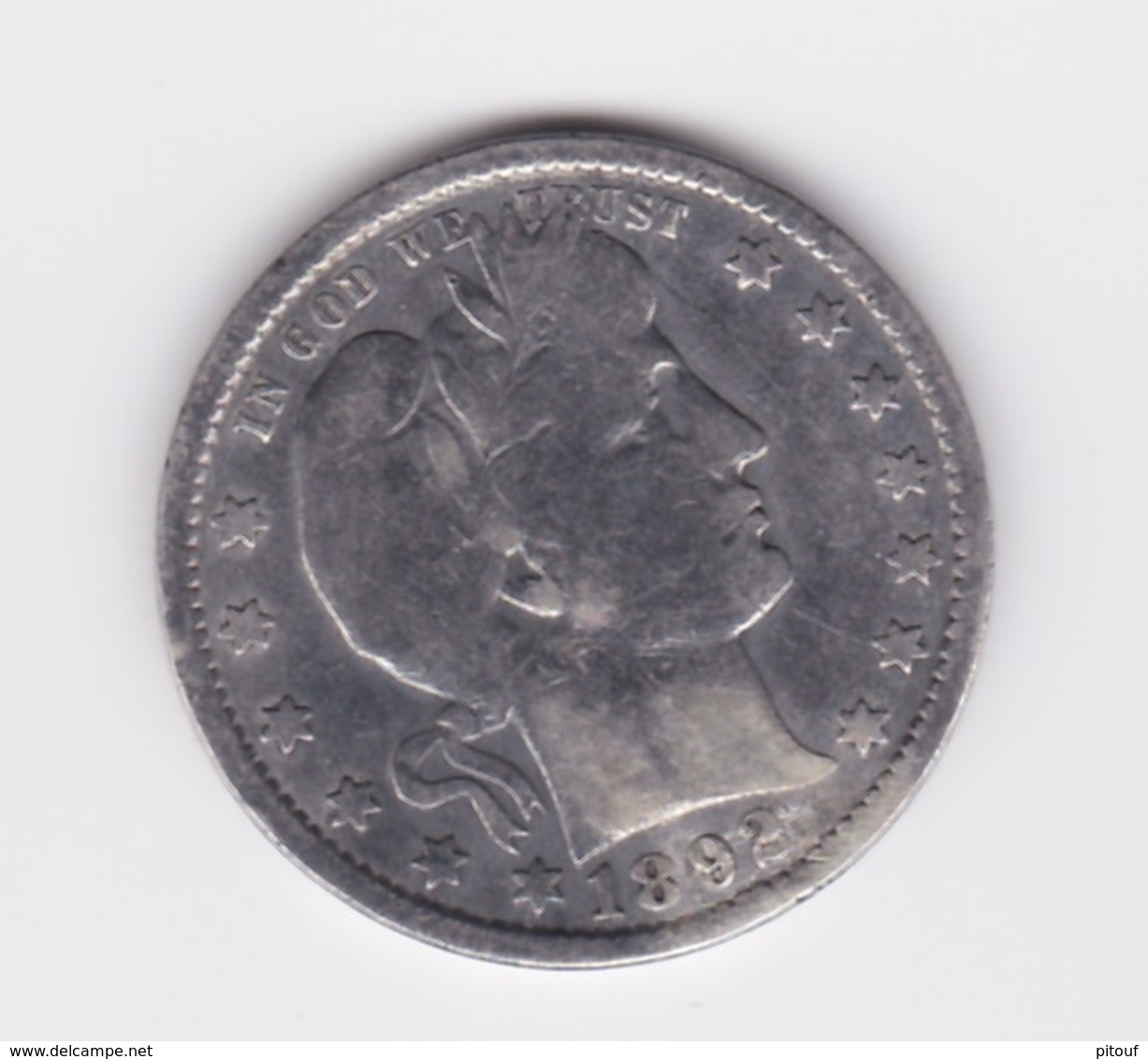 1 Quart De Dollar 1892 TB - 1892-1916: Barber