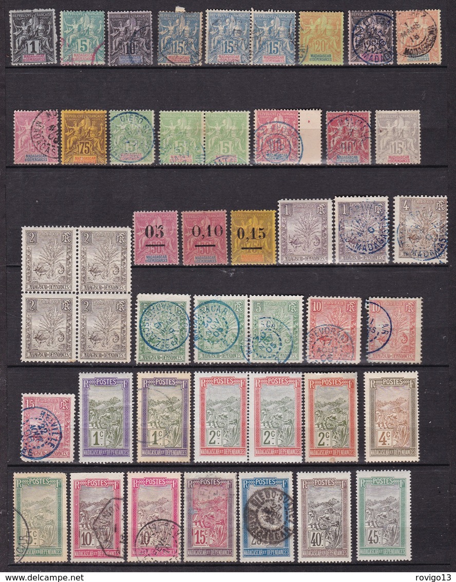 Madagascar, Collection, Quelques Doubles - Cote 310 € - Other & Unclassified