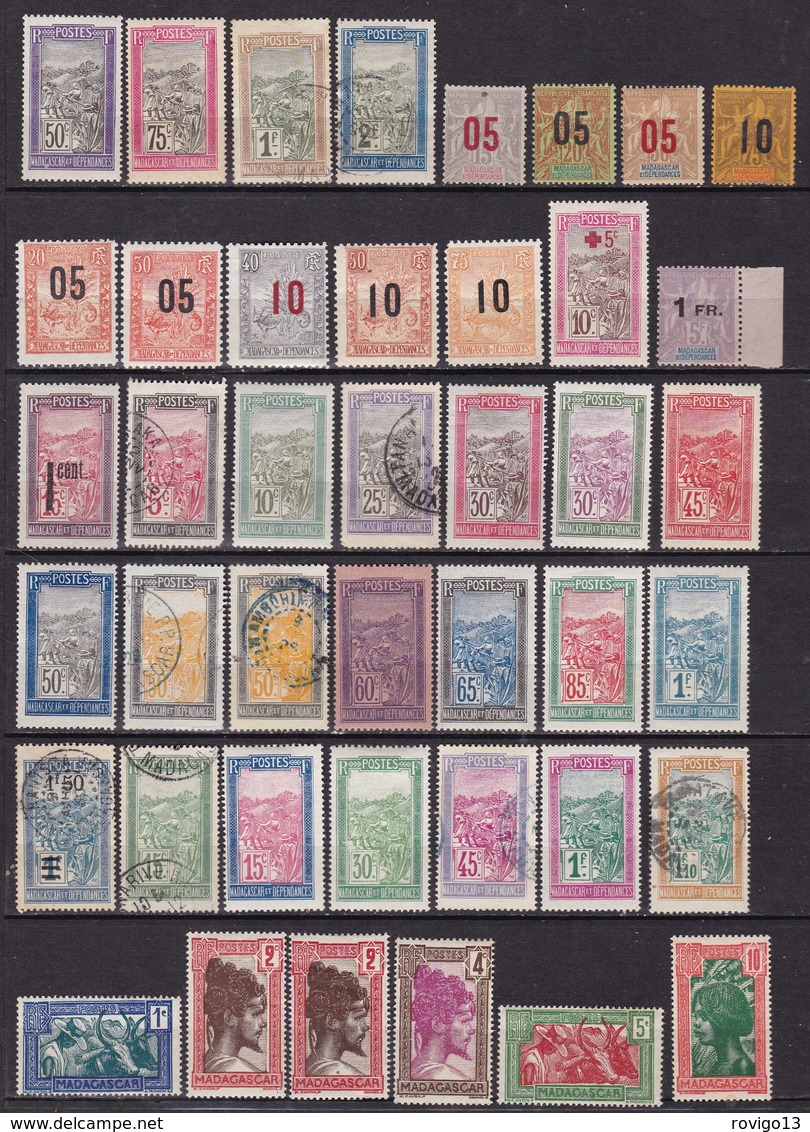 Madagascar, Collection, Quelques Doubles - Cote 310 € - Other & Unclassified