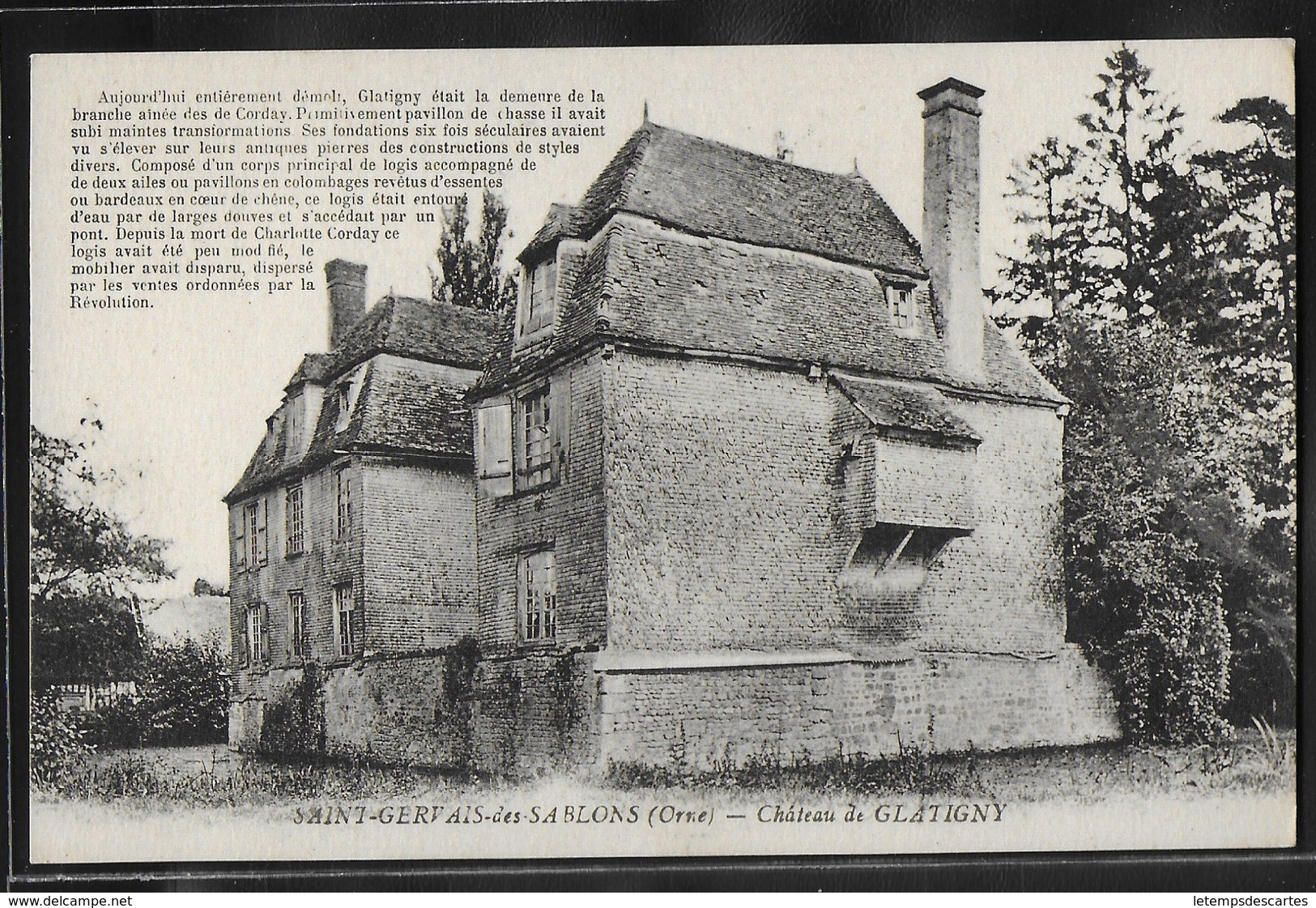 CPA 61 - Saint-Gervais-des-Sablons, Château De Glatigny - Autres & Non Classés