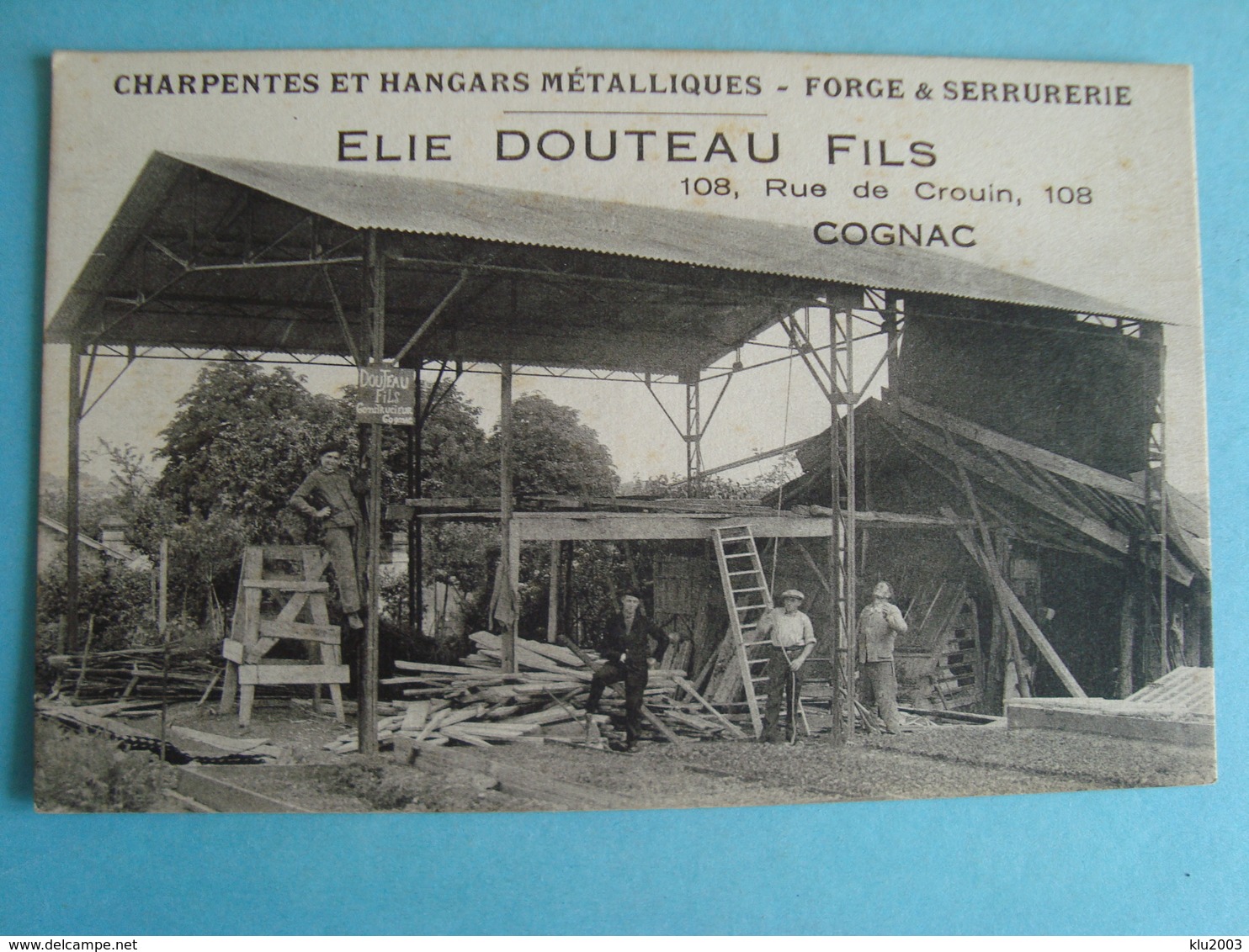 16 - Cognac - Charpentes Et Hangars Métalliques - Elie Douteau Fils - Cognac