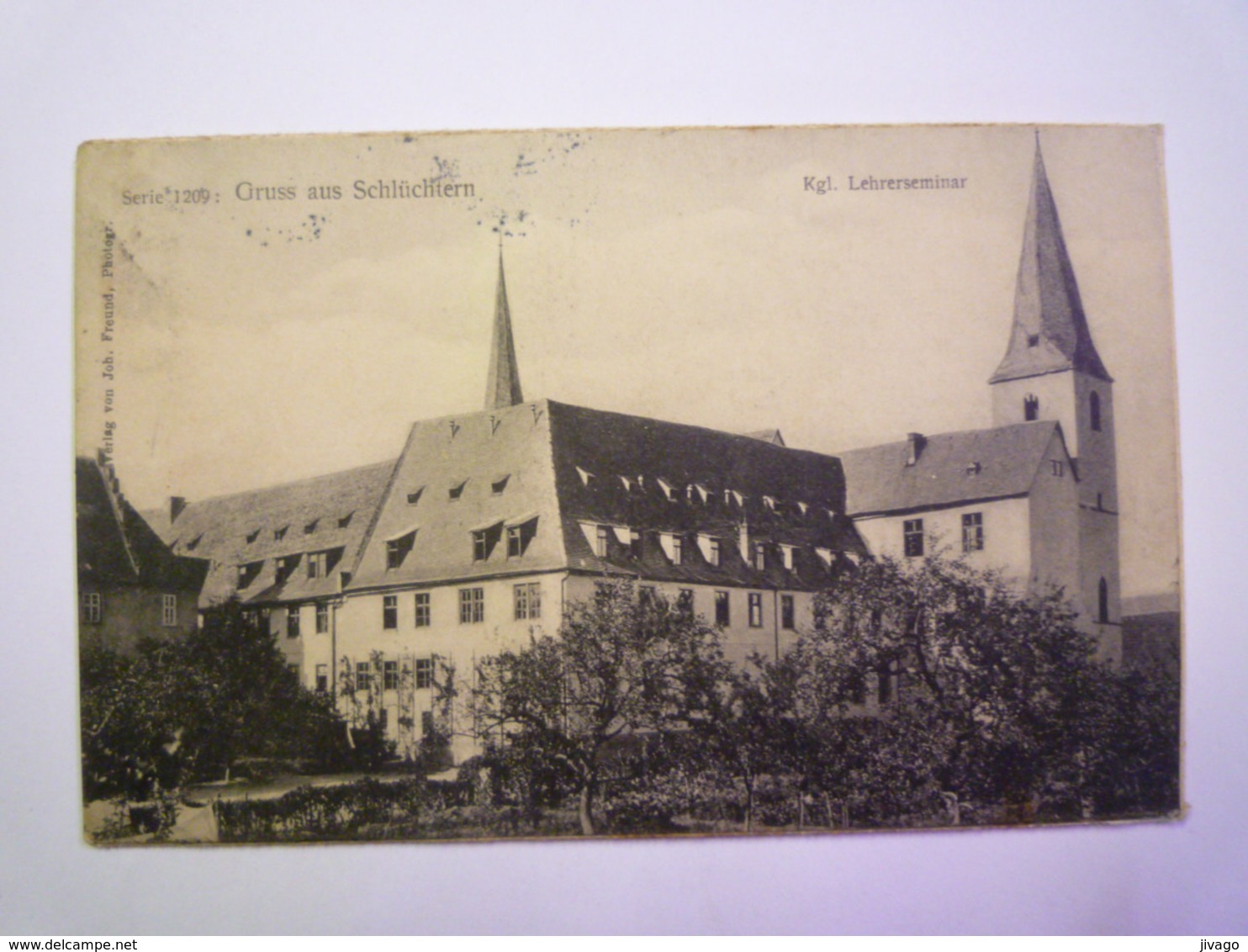 GRUSS Aus  SCHLÜCHTERN  :  Kgl.  Lehrerseminar   -  Carte à Système   1907    - Schluechtern