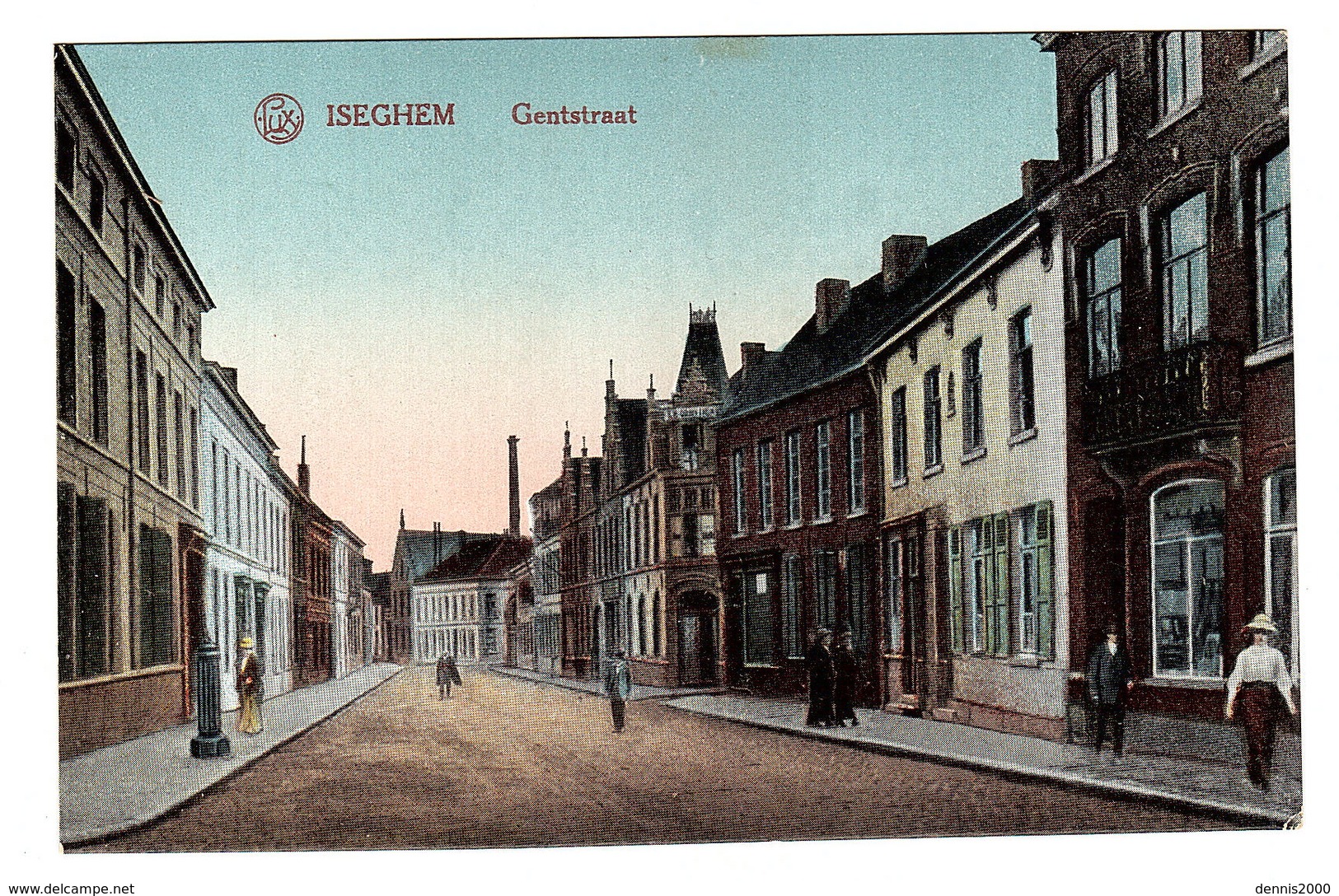 IZEGEM - ISEGHEM - Gentstraat - Carte Colorisée - Ed. Lux - Izegem