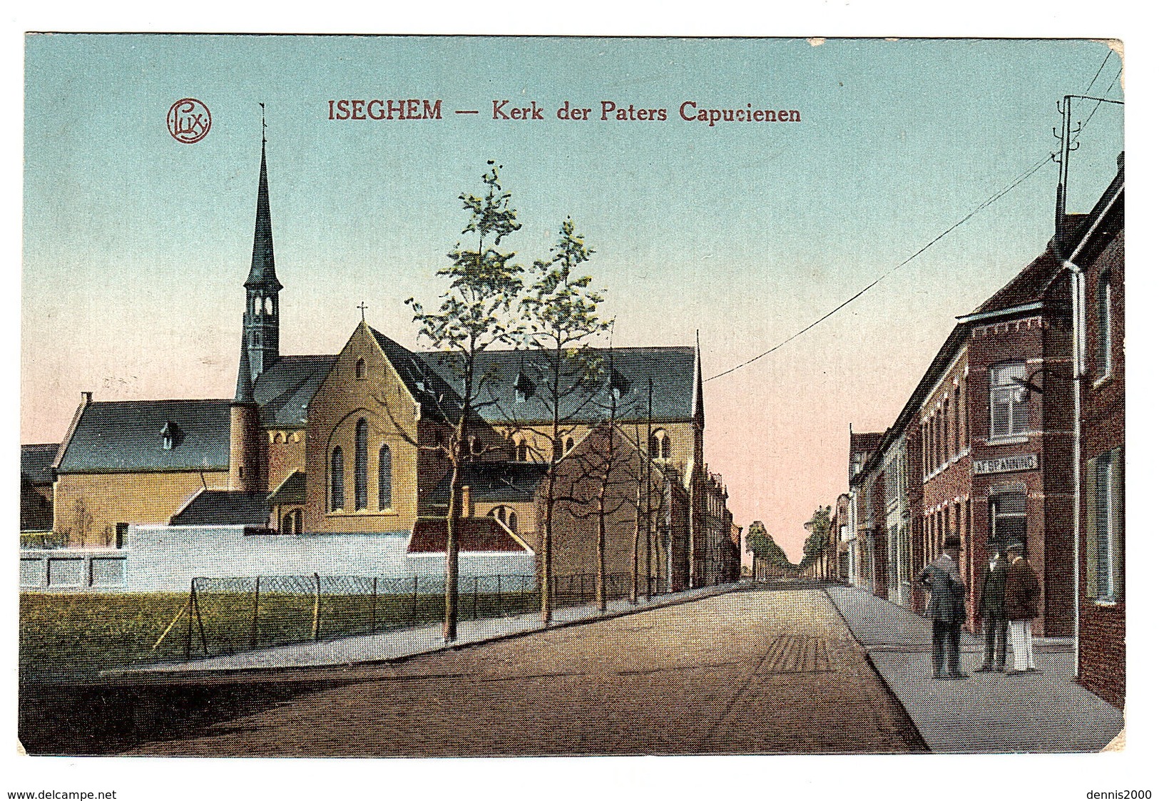 IZEGEM - ISEGHEM - Kerk Des Paters Capucienen - Carte Colorisée - Ed. Lux - Izegem