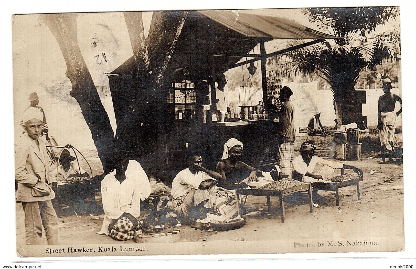 MALAYSIA - CARTE PHOTO - KUALA LUMPUR - STREET HAWKER - Photo M. S. Nakajima - Malaysia