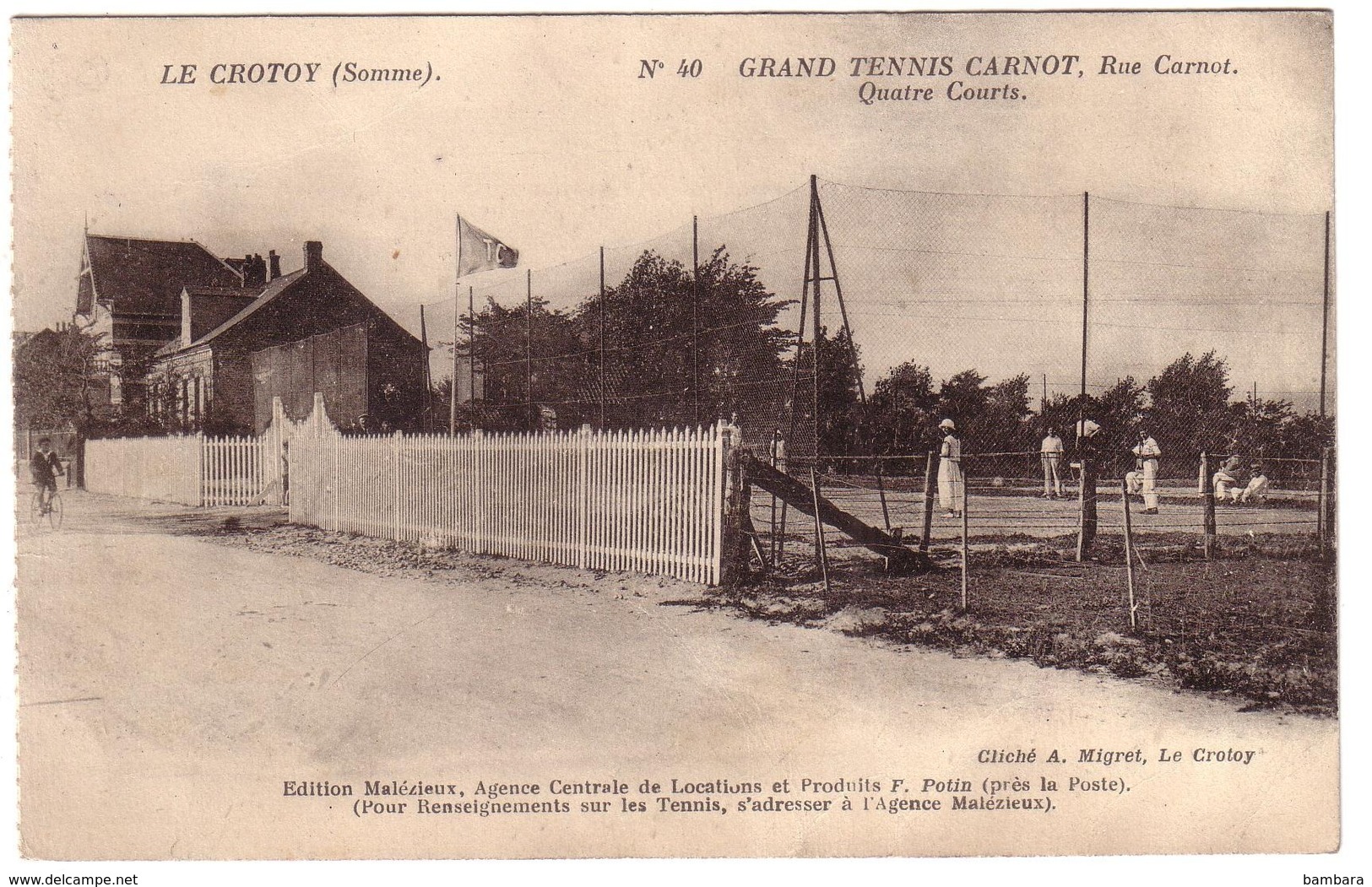 LE CROTOY - Grand Tennis CARNOT , Rue Carnot. - Le Crotoy