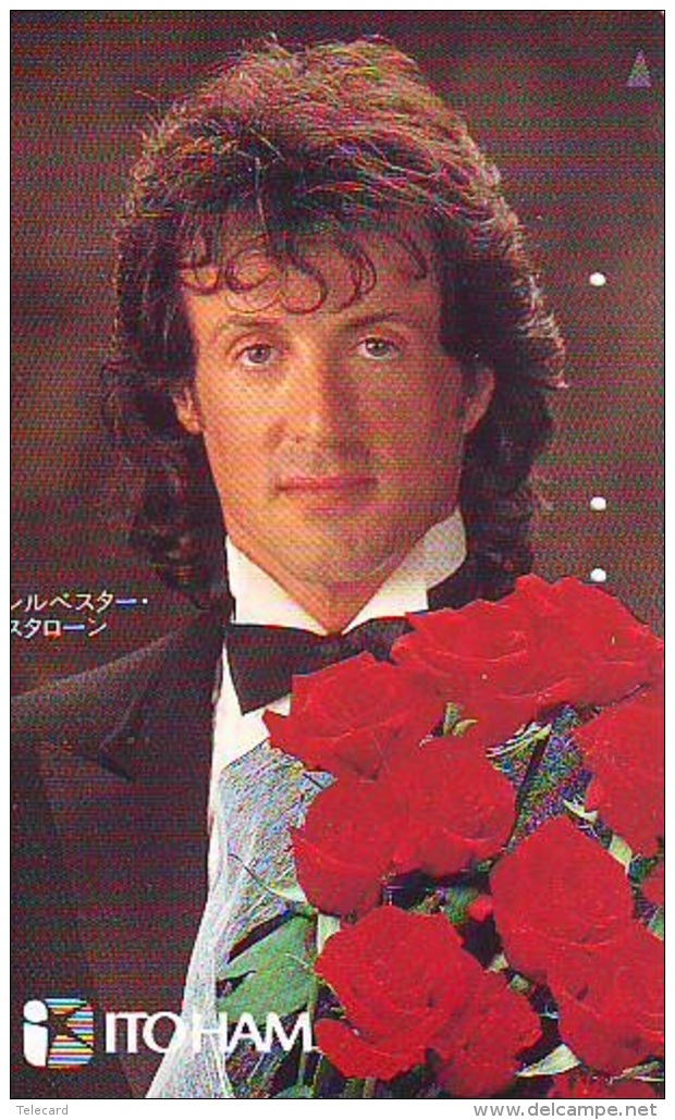 Télécarte Japon / 110-011 * CINEMA * SYLVESTER STALLONE (26) Movie Star Japan Phonecard * Kino Telefonkarte - Cinema