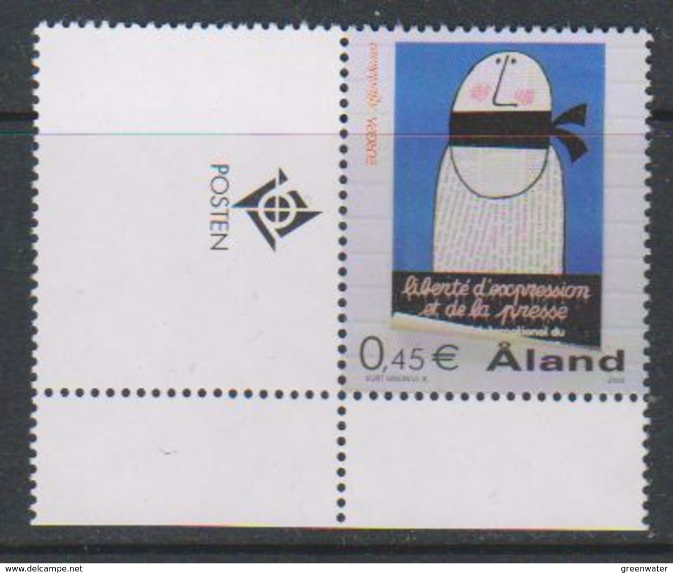 Europa Cept 2003 Aland 1v (corner) ** Mnh (39174A) - 2003