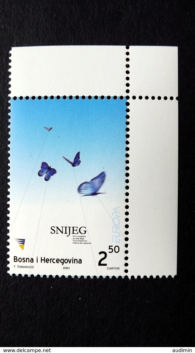 Bosnien-Herzegowina 301 A **/mnh, EUROPA/CEPT 2003, Plakatkunst - Bosnia And Herzegovina