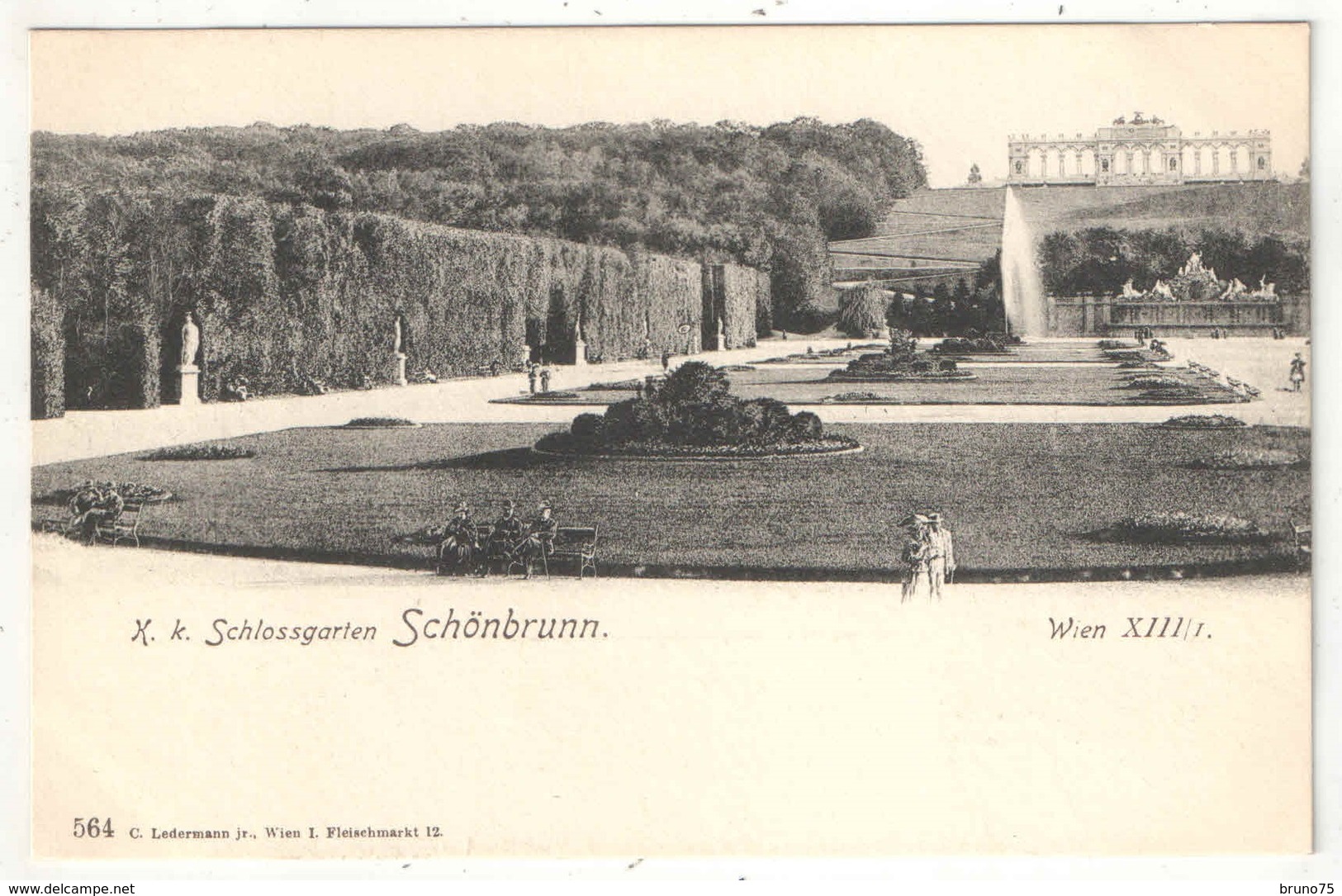 K. K. Schlossgarten SCHÖNBRUNN - Wien XIII/I - Ledermann 564 - Château De Schönbrunn