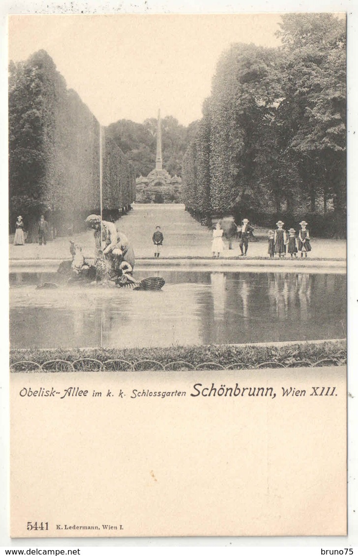 Obelisk-Allee Im K. K. Schlossgarten SCHÖNBRUNN - Wien XIII - Ledermann 5441 - Château De Schönbrunn
