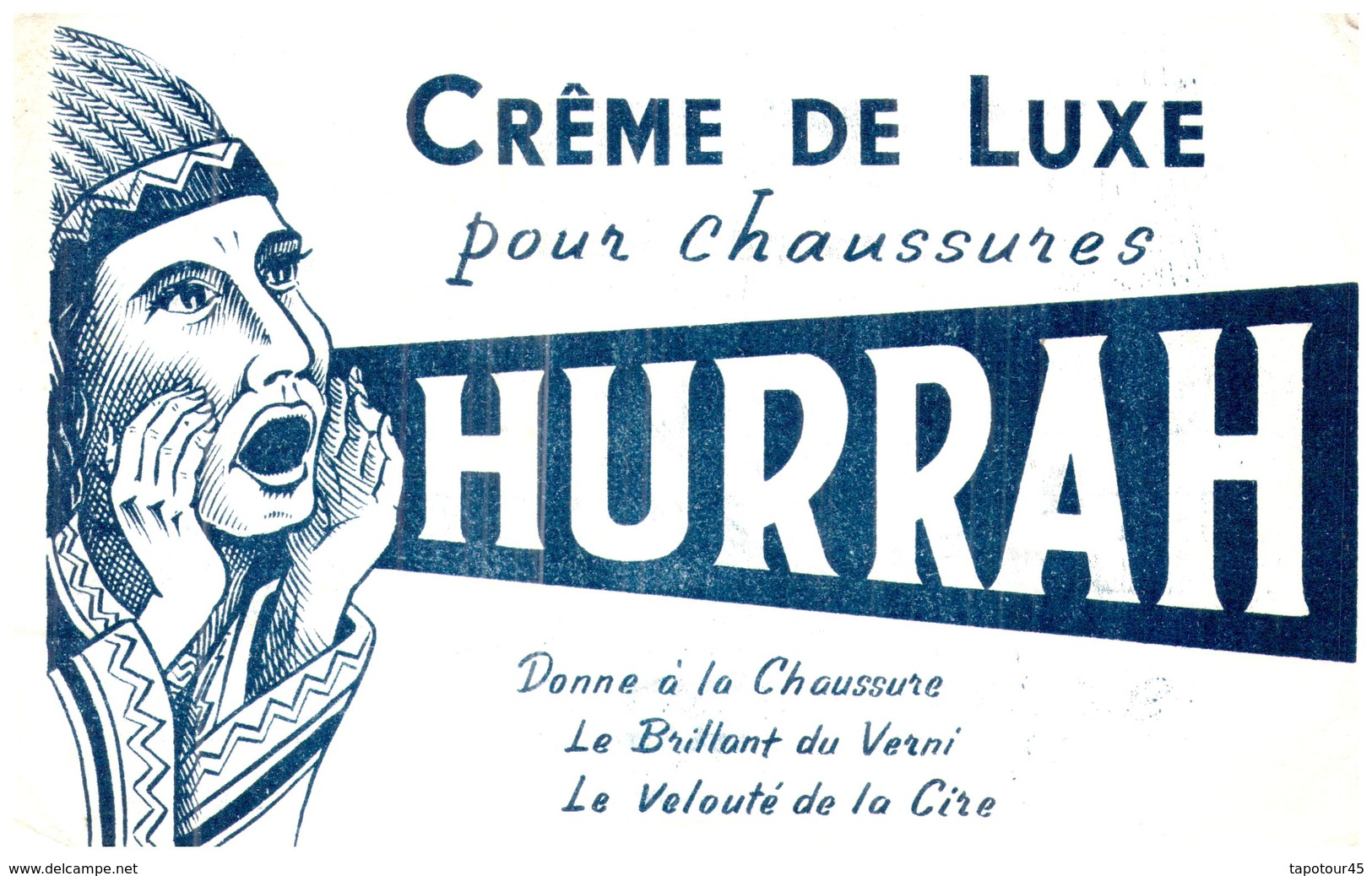 Cr H/Buvard  Crème De Luxe Hurrah  (différente Couleur)  (Format 21 X 14) (N= 1) - Chaussures