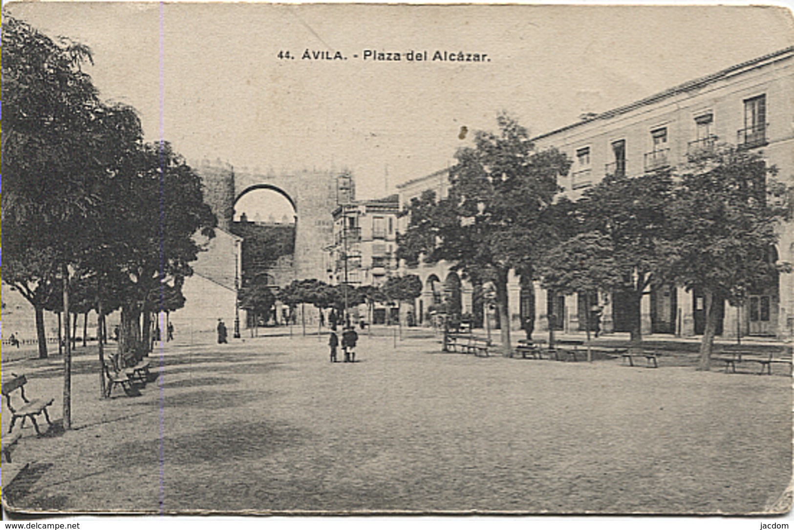 X118127 CASTILLA Y LEON AVILA PLAZA DEL ALCAZAR EDITOR HAUSER Y MENET ? - Ávila