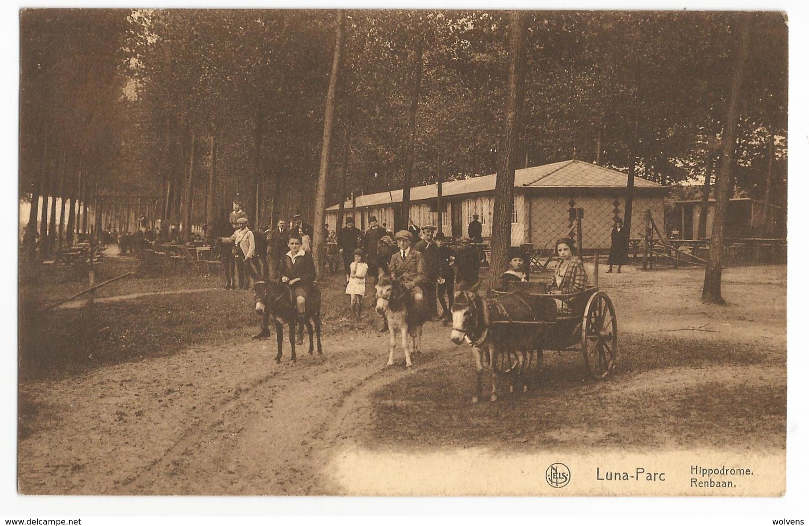 Kapelle-op-den-Bos Luna Parc Renbaan Oude Postkaart Geanimeerd Hippodrome CPA Animée - Kapelle-op-den-Bos