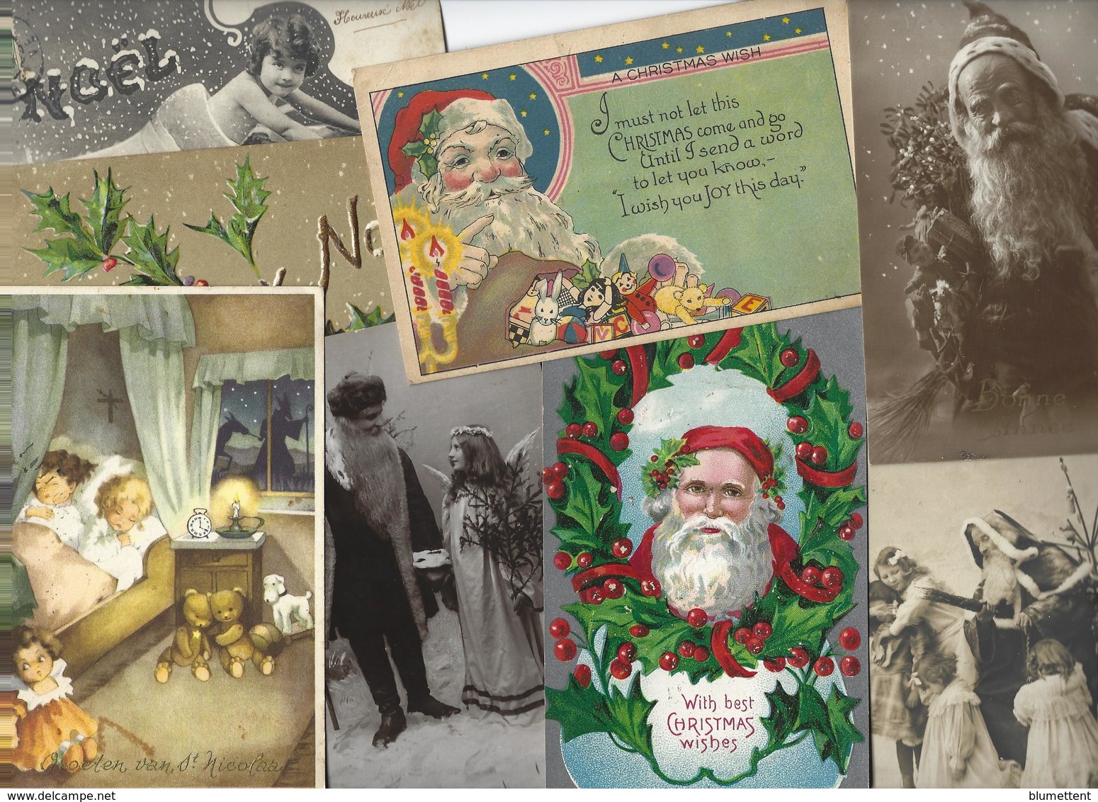 Lot 1331 De 10 CPA Noël Santa Claus Dont Père Noël Déstockage Pour Revendeurs Ou Collectionneurs - 5 - 99 Cartes