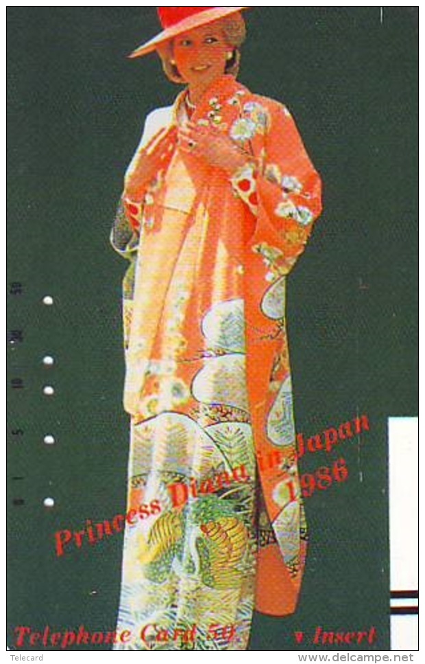 Télécarte Ancienne Japon / 290-17643  * PRINCESS LADY DIANA  (177) England * Japan Front Bar Phonecard - Personen