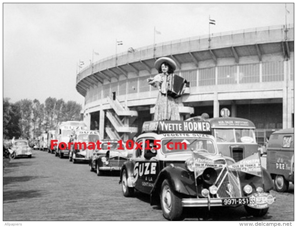 Reproduction D'une Photographie D'un Véhicule De La Caravane Publicitaire Du Tour De France Suze Yvette Horner - Sonstige & Ohne Zuordnung