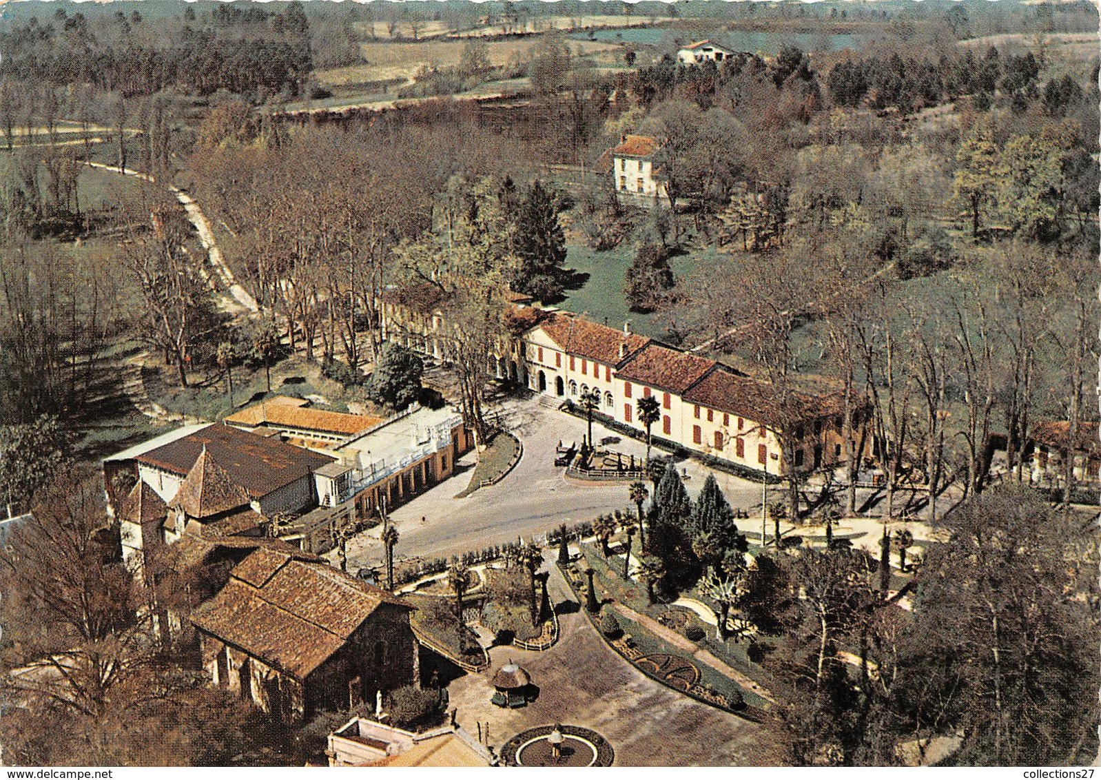 32-BARBOTAN-LES-THERMES- LE PORCHE, LES BAINS CLAIRS L'HÔTEL THERMAL - Barbotan