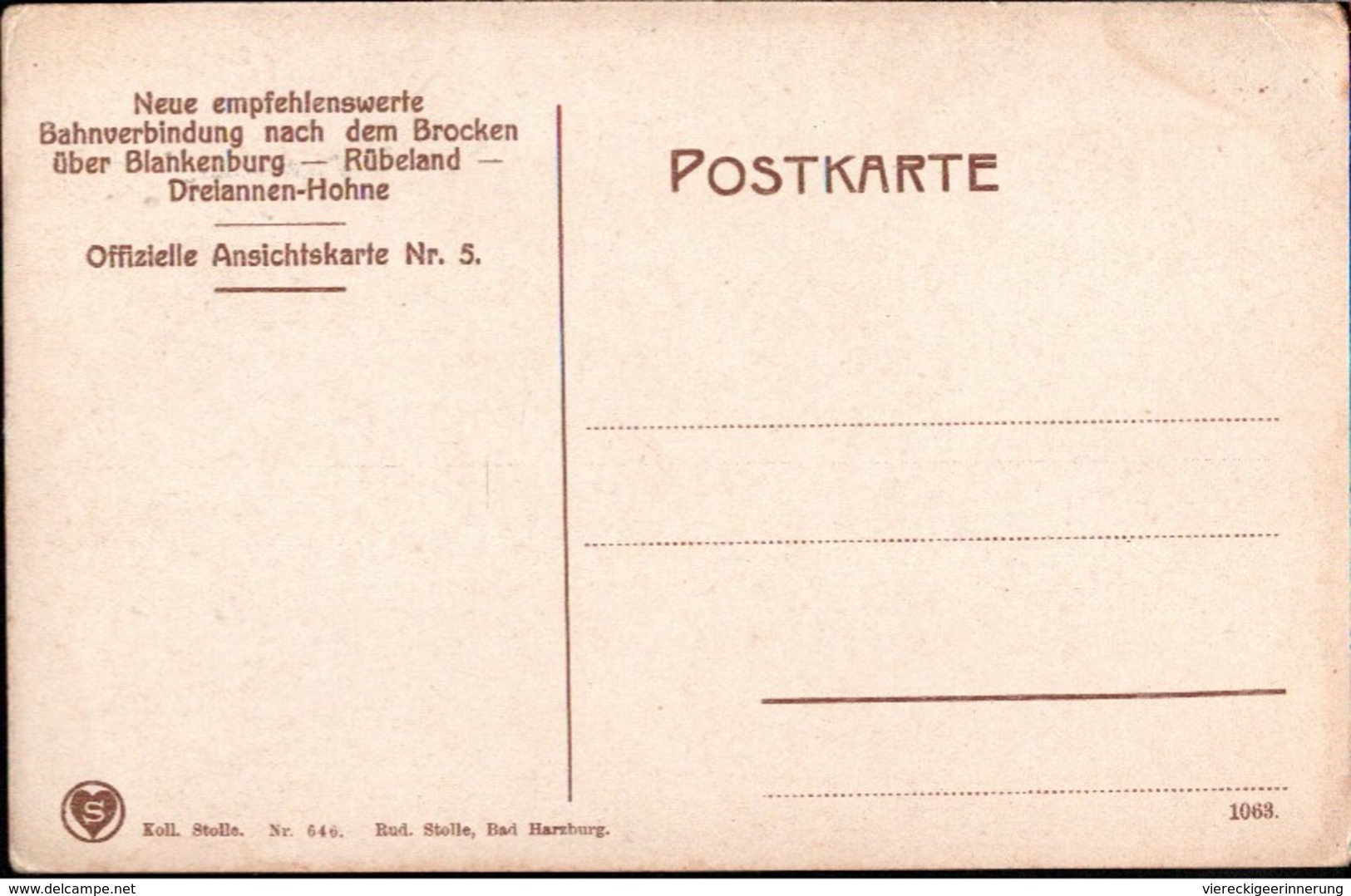 ! Alte Ansichtskarte  Bahnhof Elbingerode West - Estaciones Sin Trenes