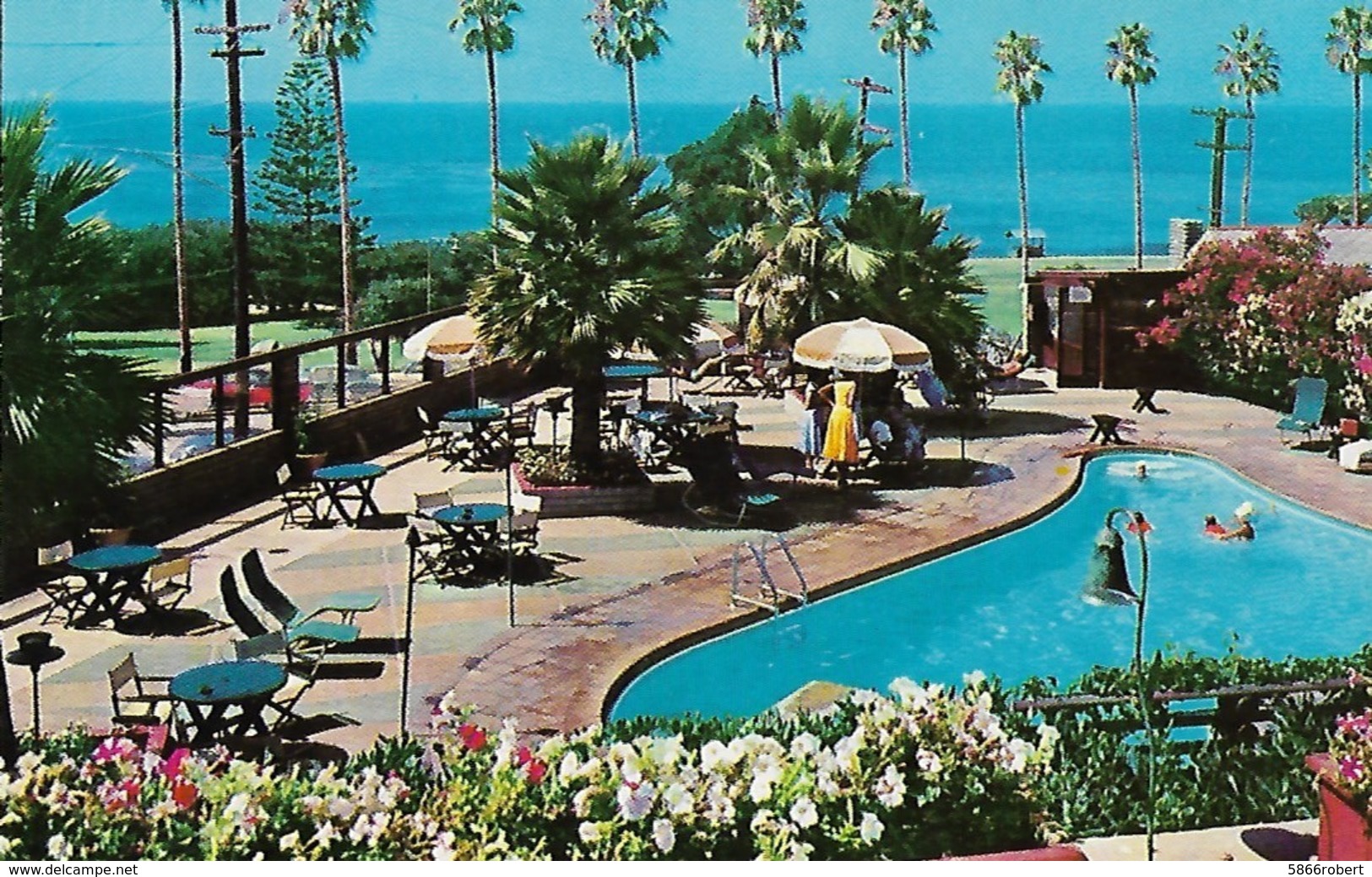 CARTE POSTALE ORIGINALE DE 9CM/14CM :  SAN DIEGO THE BEAUTIFUL LA VALENCIA HOTEL LA JOLLA  CALIFORNIA USA - San Diego