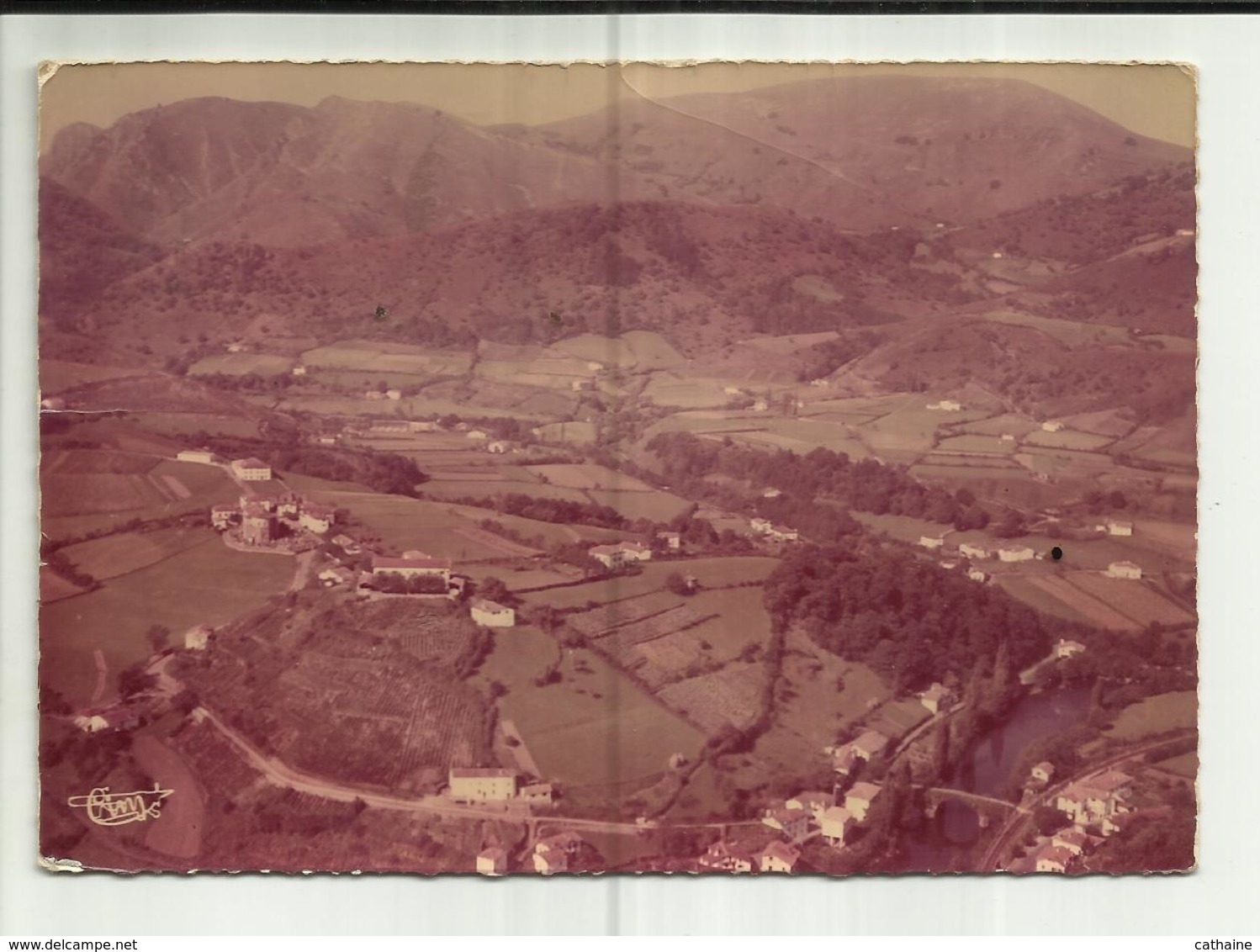 64 . BIDARRAY . VUE GENERALE AERIENNE - Bidarray