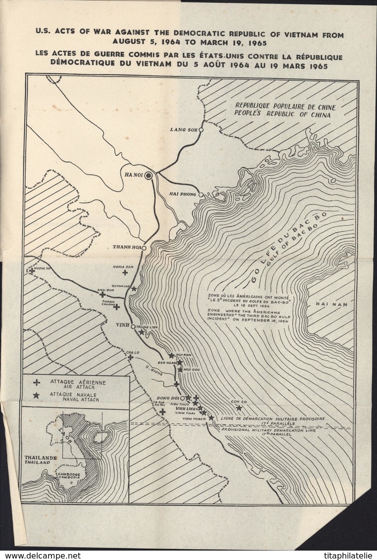 Livre Alerte Au 17e Parallèle Edit Hanoï 1965 Guerre Vietnam Viet Nam USA Point De Vue Vietminh Photos Plan - Politiek