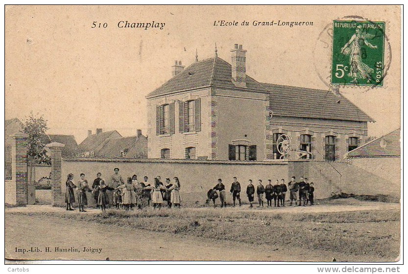 89 CHAMPLAY  L'Ecole Du Grand-Longueron - Autres & Non Classés