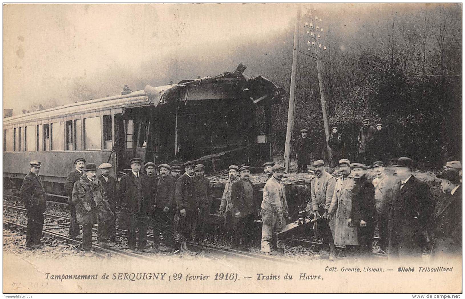 27 - EURE / Serquigny - 274094 - Catastrophe Ferroviaire -  Beau Cliché Animé - Serquigny