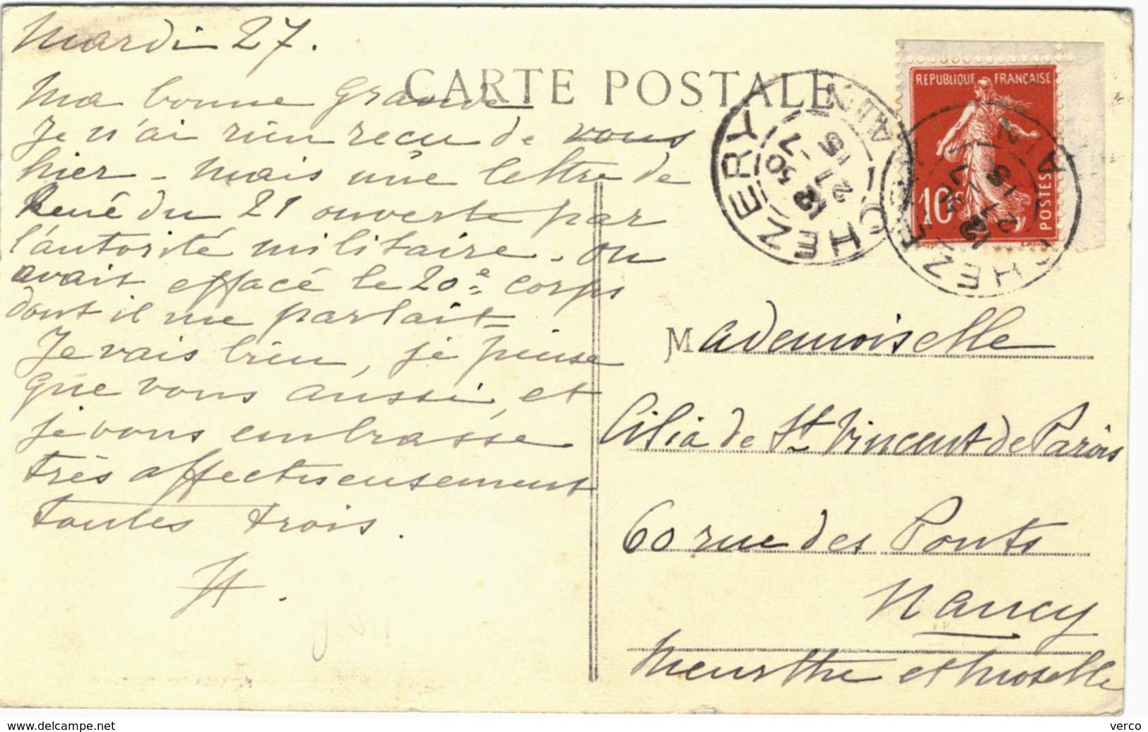 Carte Postale Ancienne De CHEZERY-la Grande Rue - Non Classés