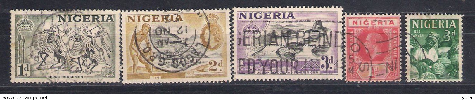 Lot 161  Nigeria 5 Different - Nigeria (1961-...)