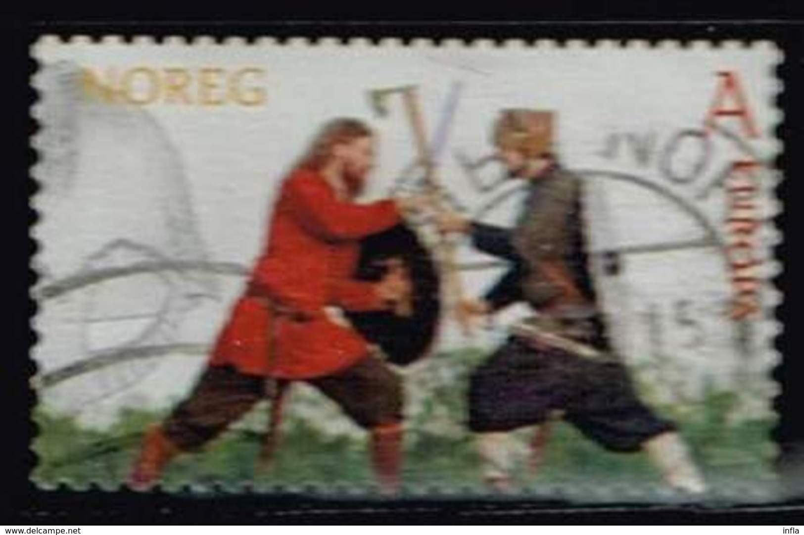 Norwegen 2014, Michel# 1845 O Viking Warriors - Used Stamps