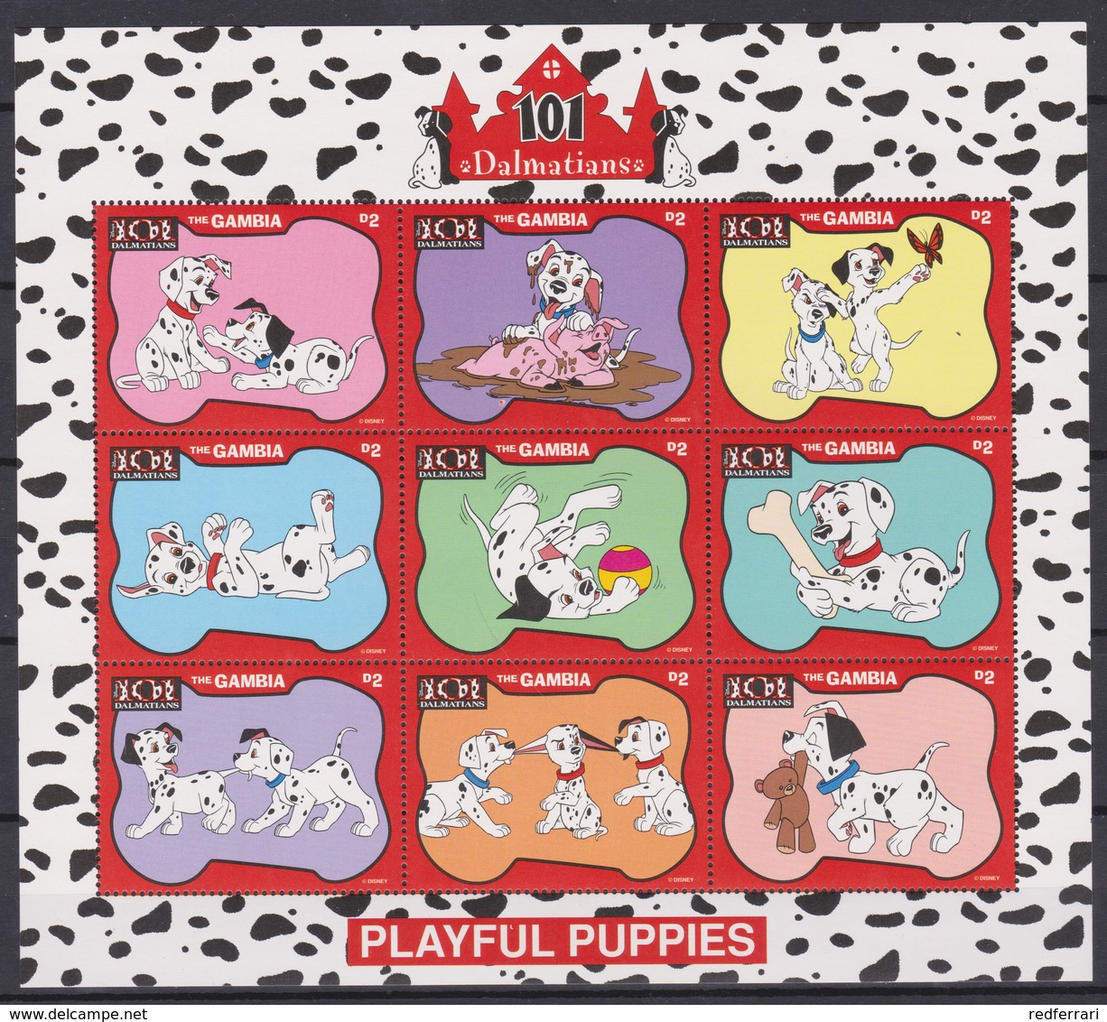 2201  WALT DISNEY   The GAMBIA  (  101 DALMATIENS ) - Disney