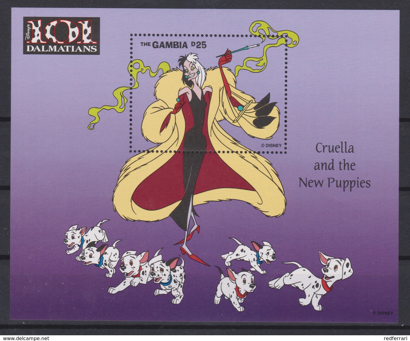 2201  WALT DISNEY   The GAMBIA  (  101 DALMATIENS ) - Disney