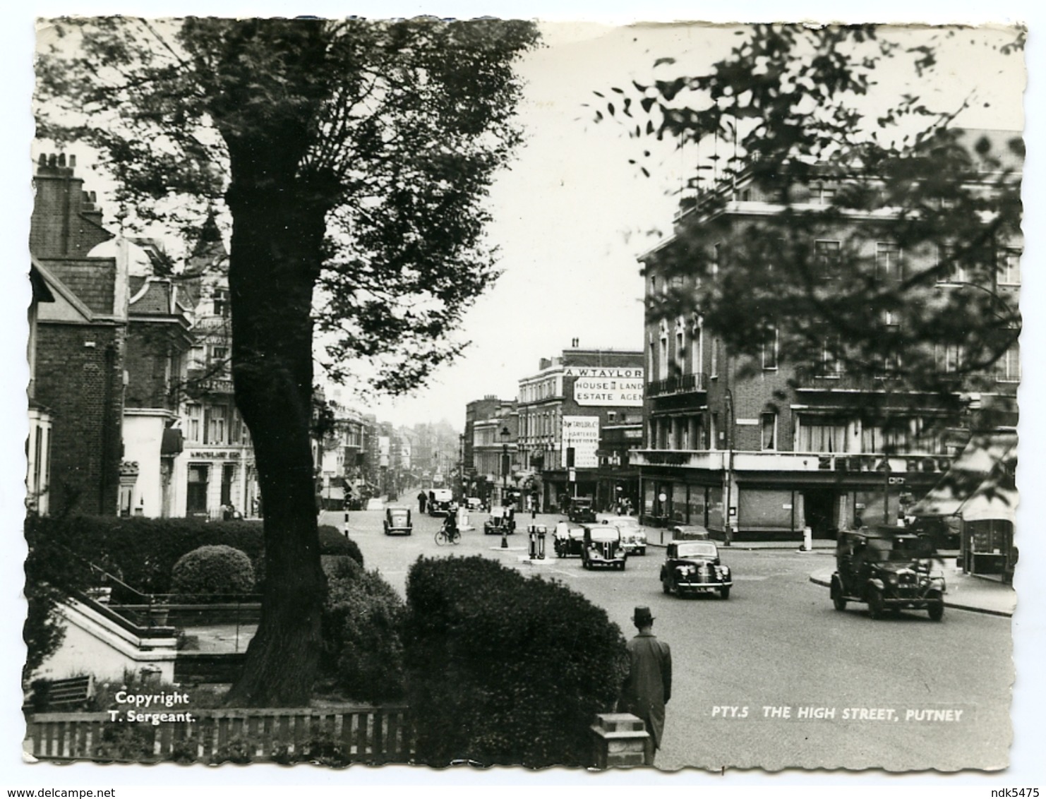 LONDON : PUTNEY - THE HIGH STREET (10 X 15cms Approx.) - London Suburbs