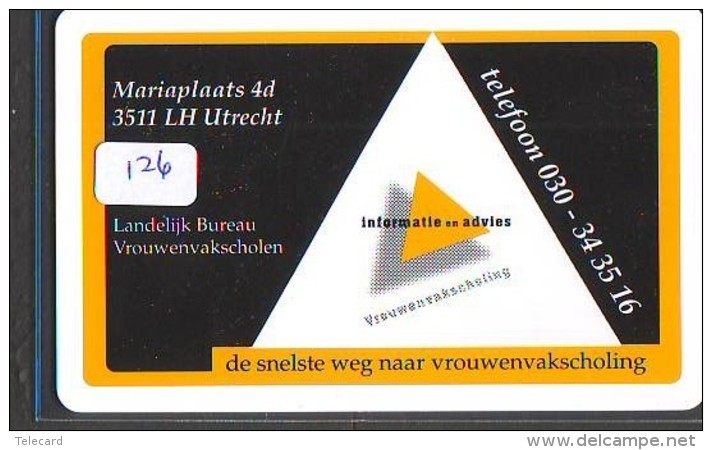 NEDERLAND CHIP TELEFOONKAART CRE 126 *  LANDELIJK BUREAU VROUWENVAK  * Telecarte A PUCE PAYS-BAS * ONGEBRUIKT MINT - Privé