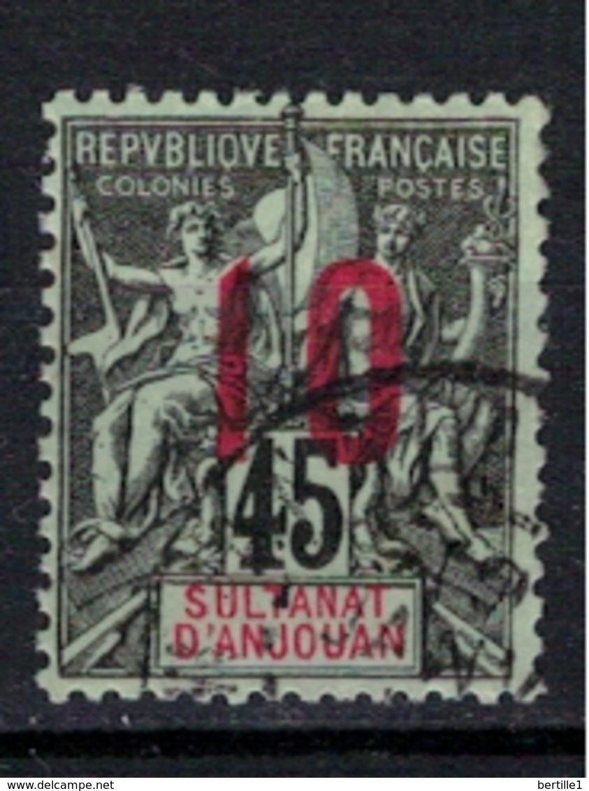 ANJOUAN         N°  YVERT   27     ( 2 )    OBLITERE       ( O   3/28 ) - Used Stamps