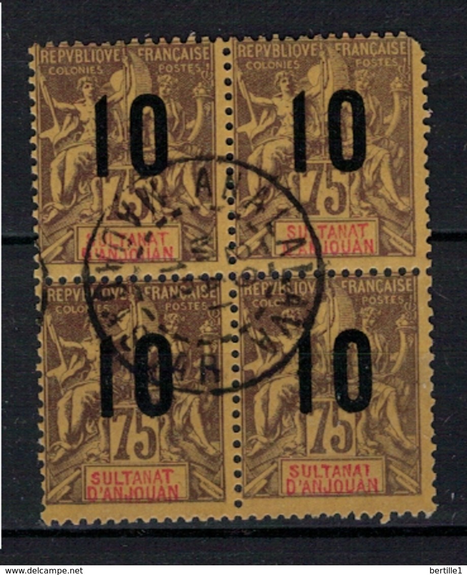 ANJOUAN         N°  YVERT   29 X 4  ( 1 )            OBLITERE       ( O   3/28 ) - Used Stamps