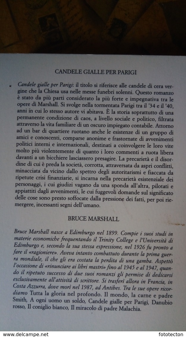 "Candele Gialle Per Parigi", Bruce Marshall - Jaca Book, 1996 Pp. 294 - Altri & Non Classificati