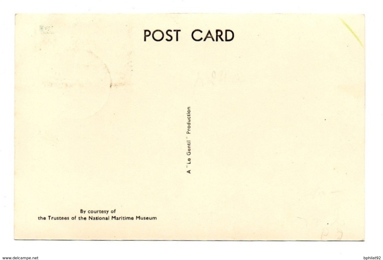 !!! PITCAIRN : CARTE MAXIMUM FREGATE BOUNTY CACHET DE 1955 - Pitcairneilanden