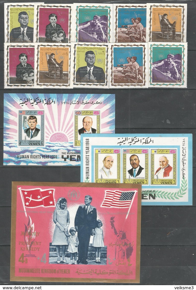 YEMEN - MNH - Famous People - Kennedy - Perf. + Imperf. - Kennedy (John F.)