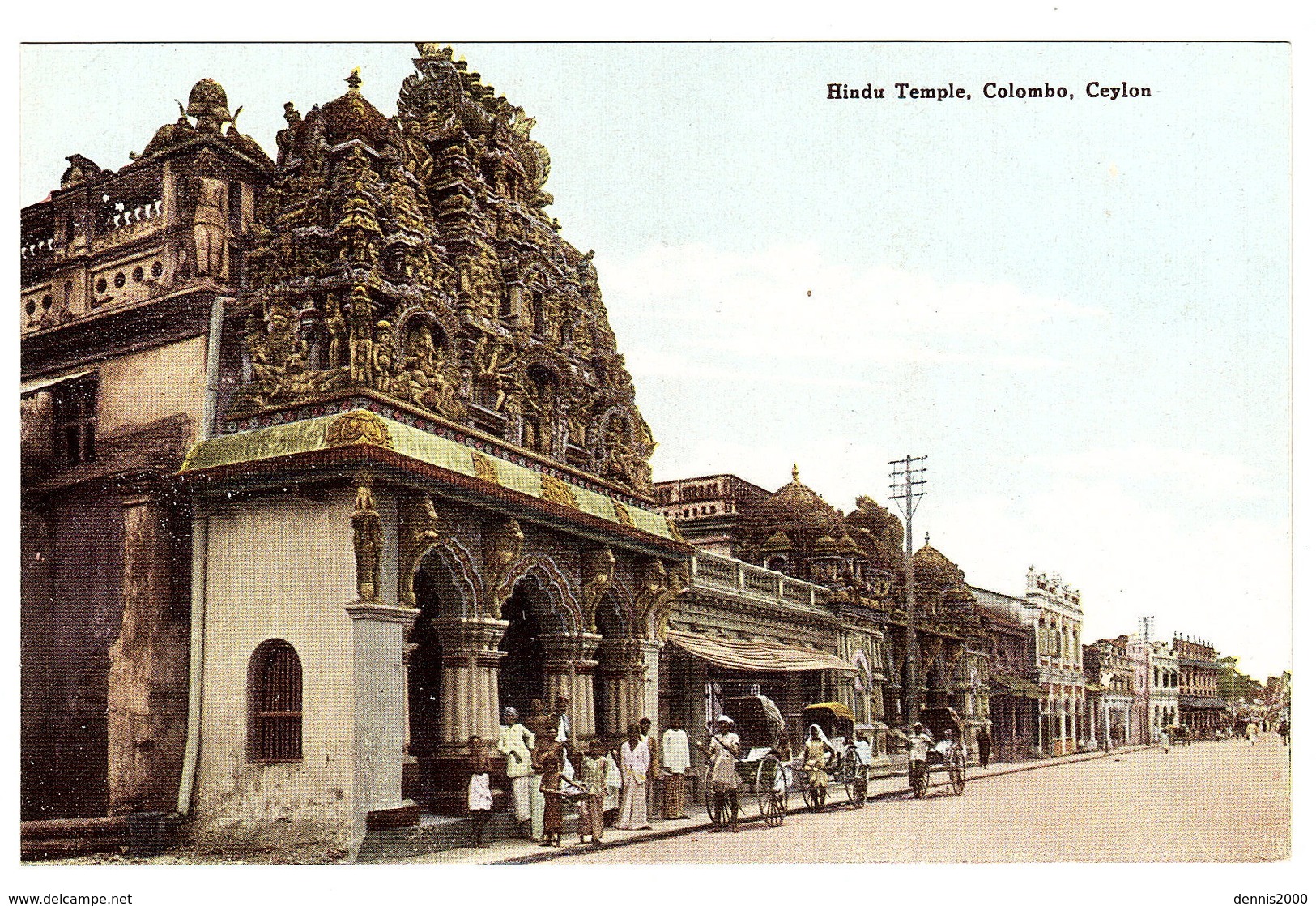 CEYLON - SRI LANKA -  Hindu Temple, Colombo, Ceylon - Sri Lanka (Ceylon)