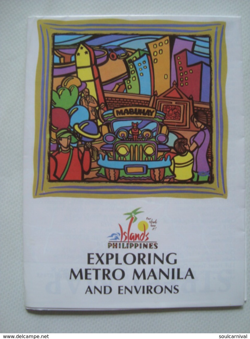 PHILIPPINES. EXPLORING METRO MANILA AND ENVIRONS - 1991. 32 PAGE BROCHURE. MINT CONDITION. - Reiseprospekte