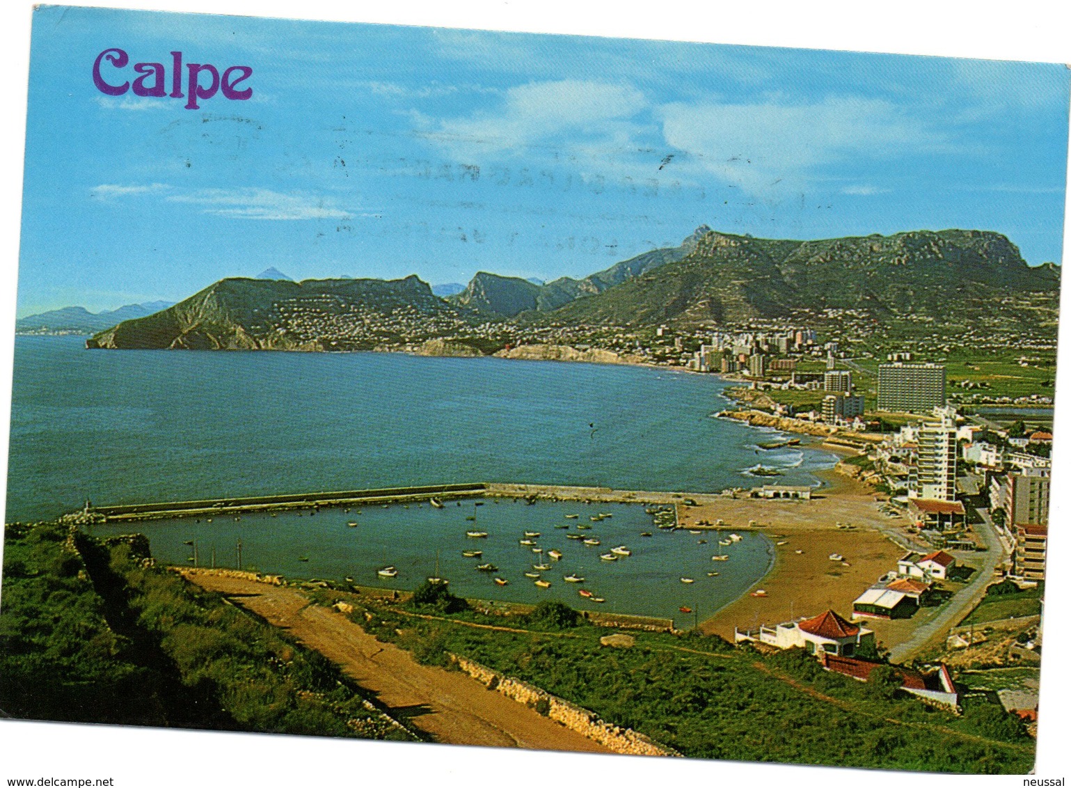 Tarjeta Postal De Calpe Circulada 1984 - Alicante