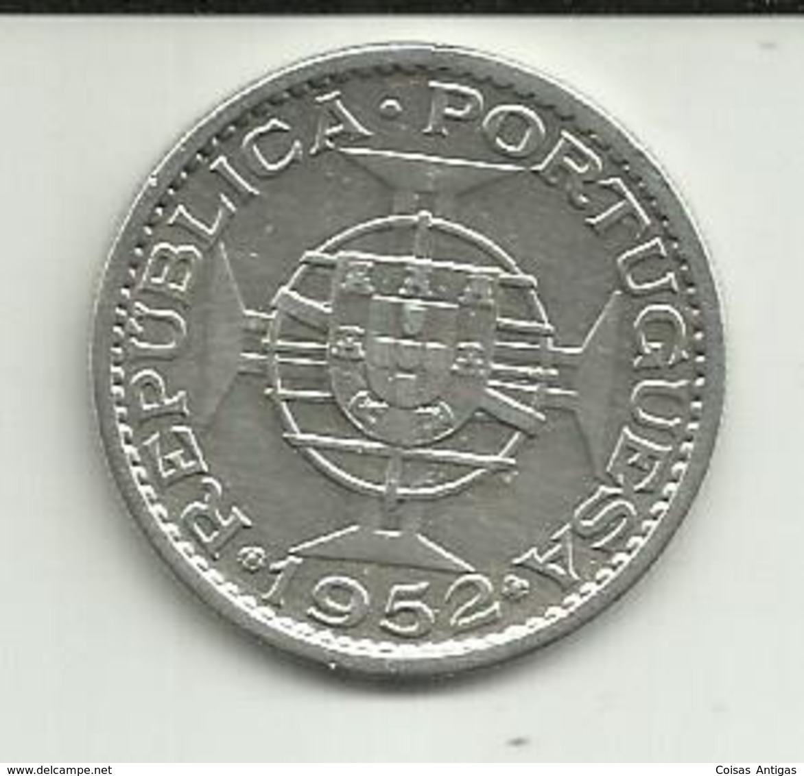 20 Escudos 1952 Angola Silver - Angola